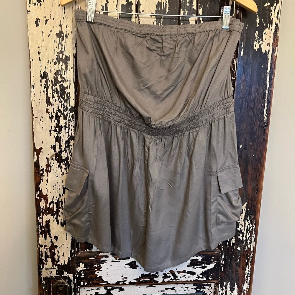 NWT Jolie & Joy women’s rayon strapless romper size 1X.